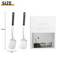 thumbnail image 2 of 2 Pack metal spatula set, kitchen utensils, cooking utensils,Turner, Slotted Kitchen Spatulas Stainless Steel, Cooking Utensils, Ideal Cookware for Fish, Eggs, Pancakes, 2 of 5
