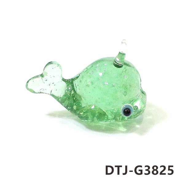 Figura en miniatura de ballena con diseño fluorescente, adorno decorativo para acuario, pecera, animal marino, estatua pequeña
