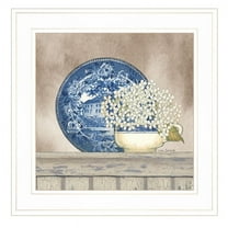 Farmhouse Blues I by Linda Spivey Print Wall Art Wood Multi-Color