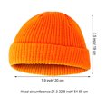 thumbnail image 2 of Qarigey Gorro de lana de tendencia, buena elasticidad, gorras clásicas de pescador sin borde, tocados crimpables a prueba de viento para montañismo, Sombreros Naranja Qarigey AP009365-10B, 2 of 6