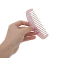 thumbnail image 3 of Unique Bargains 1 Pc Durable Marble Hair Comb Pink White Acetate Sheet, 3 of 5