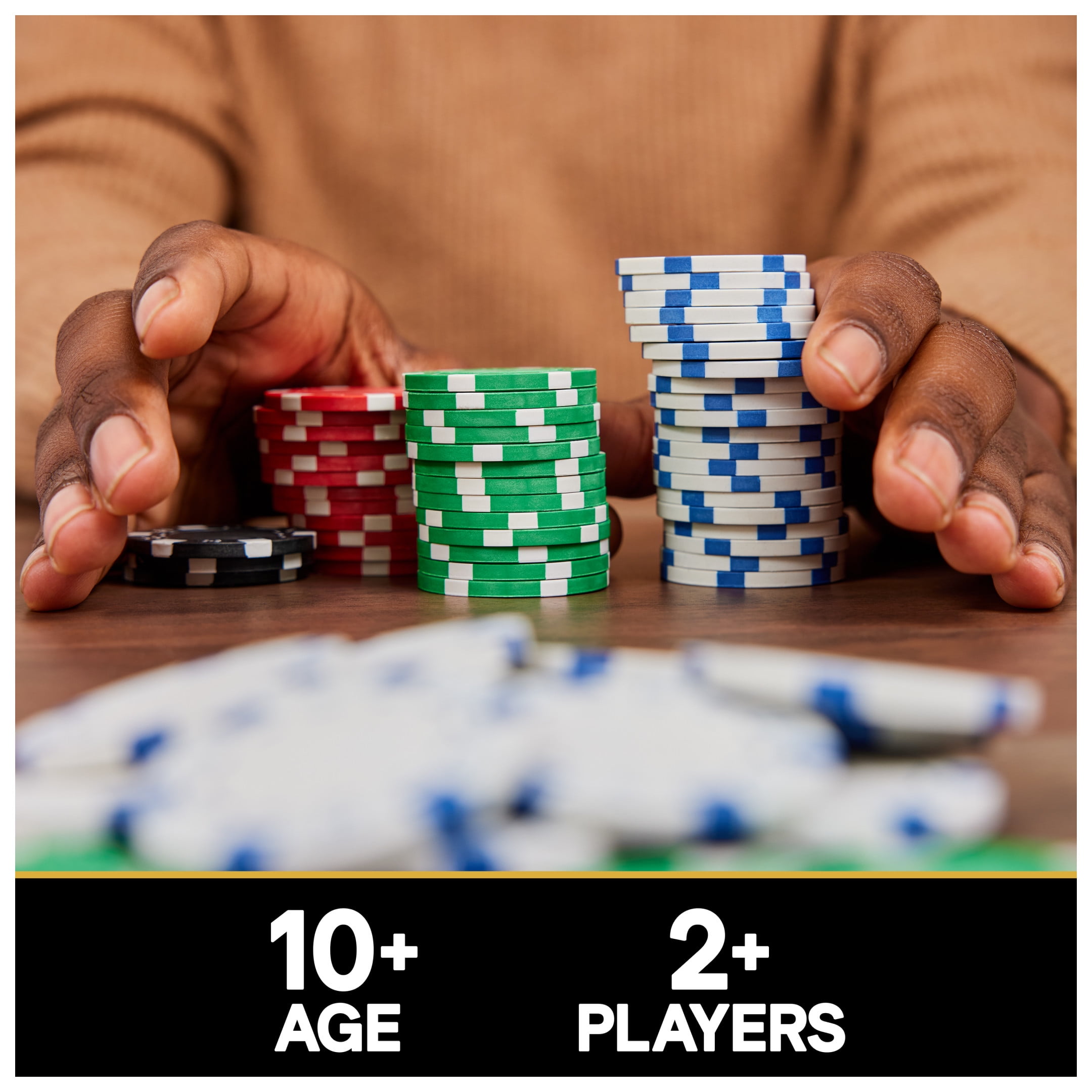 Spin Master Games, Cardinal Classics, 100-Piece Poker Set with Plastic Chips, Ages 8 and up