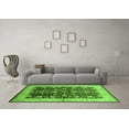 thumbnail image 3 of Ahgly Company Indoor Square Oriental Green Traditional Area Rugs, 4' Square, 3 of 4