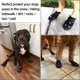 thumbnail image 3 of Zapatos impermeables para perros, Protector de garra suave, suela antideslizante para senderismo, correr, Botas de lluvia para perros al aire libre, 4 unidades/juego (verde) JM, 3 of 4