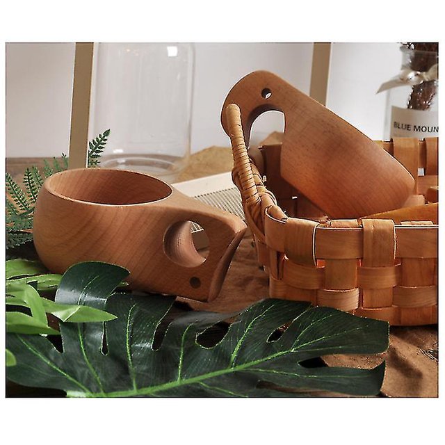 Novedad Campamento de madera Taza Vajilla de madera Café Taza de té Taza para beber ShuxiuWang 8390614724877