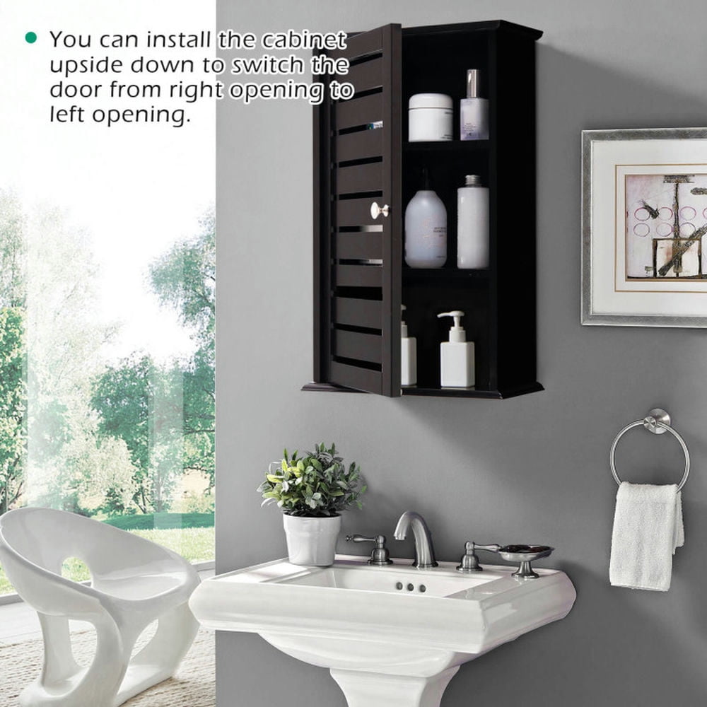 Finihen Bathroom Wall Cabinet, Wall Mounted Bathroom Cabinet, Medicine Cabinet, Wall Mount Medicine Cabinet Multifunction Storage Organizer, Dark Brown Finihen Bathroom Wall Cabinet, Wall Mounted Bathroom Cabinet, Medicine Cabinet, Wall Mount Medicine Cabinet Multifunction Storage Organizer, Dark Brown