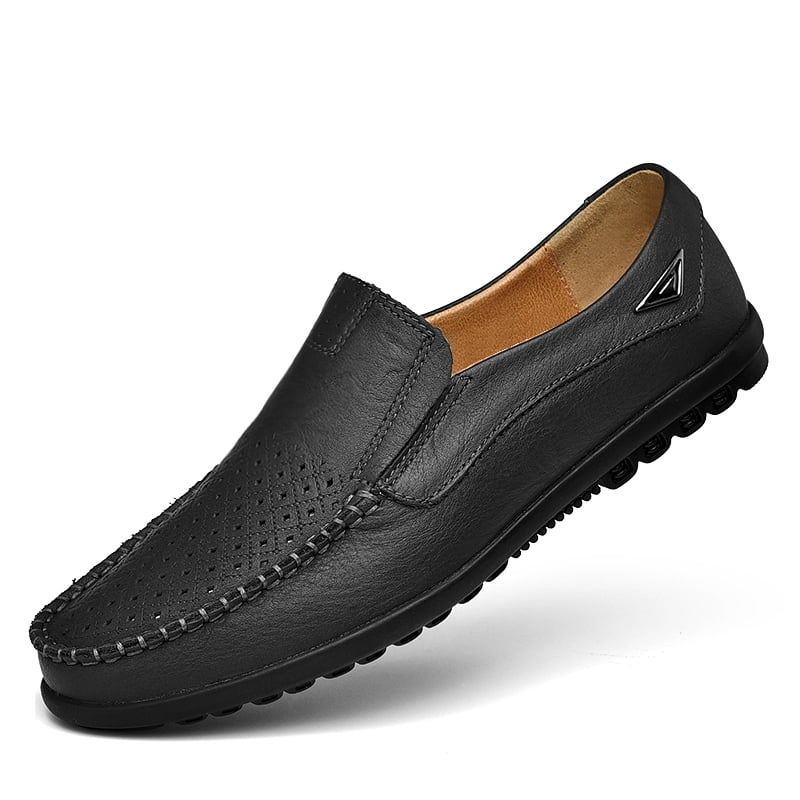 Fashion Soft Loafers Genuine Leather Slip On Summer Mens Flats Driving Shoes Sz 