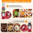 thumbnail image 4 of Licuadora Portátil HoninJoy Personal De 650W Con Vaso Molinillo Y 2 Vasos Portátiles, 4 of 9