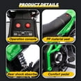 thumbnail image 4 of Xuanlur 24V 9AH Electric Motorbike, 9 mph & 110lb Max, 200W Ride on Motorcycle for Big Kids w/EVA Tires, LED Lights & Power Display, 2 Speed, Bluetooth, Music, Electric Motorcycle for Ages 6+, Green, 4 of 8