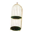 thumbnail image 5 of Bathroom Storage Rack,Vanity Tray,Dessert Cupcake Stand Pantry Birdcage Makeup Organizer Shower Shelf for Shampoo, Dresser, Fireplace Peacock .8x19in, 5 of 8