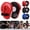 Blue, variant on Boxing Pads Focus Mitts, Curved Hook and Jab Target Hand Pads, Great for MMA, Muay Thai, Kickboxing, Martial Arts, Karate Training, Padded Punching, Coaching Strike Shield
