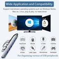 thumbnail image 5 of USB Hub 3.0 with 7 Ports, VIENON Aluminum USB C to USB 3.0 Hub for MacBook, Mac Pro/Mini, iMac, Ps4, PS5, Surface Pro, 5 of 5