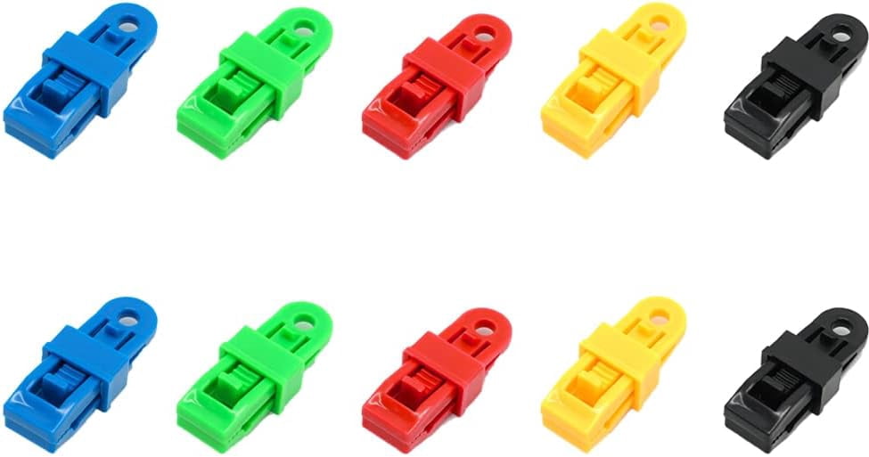 Lot de 20 clips de fixation pour bâche, housses de voiture, tentes