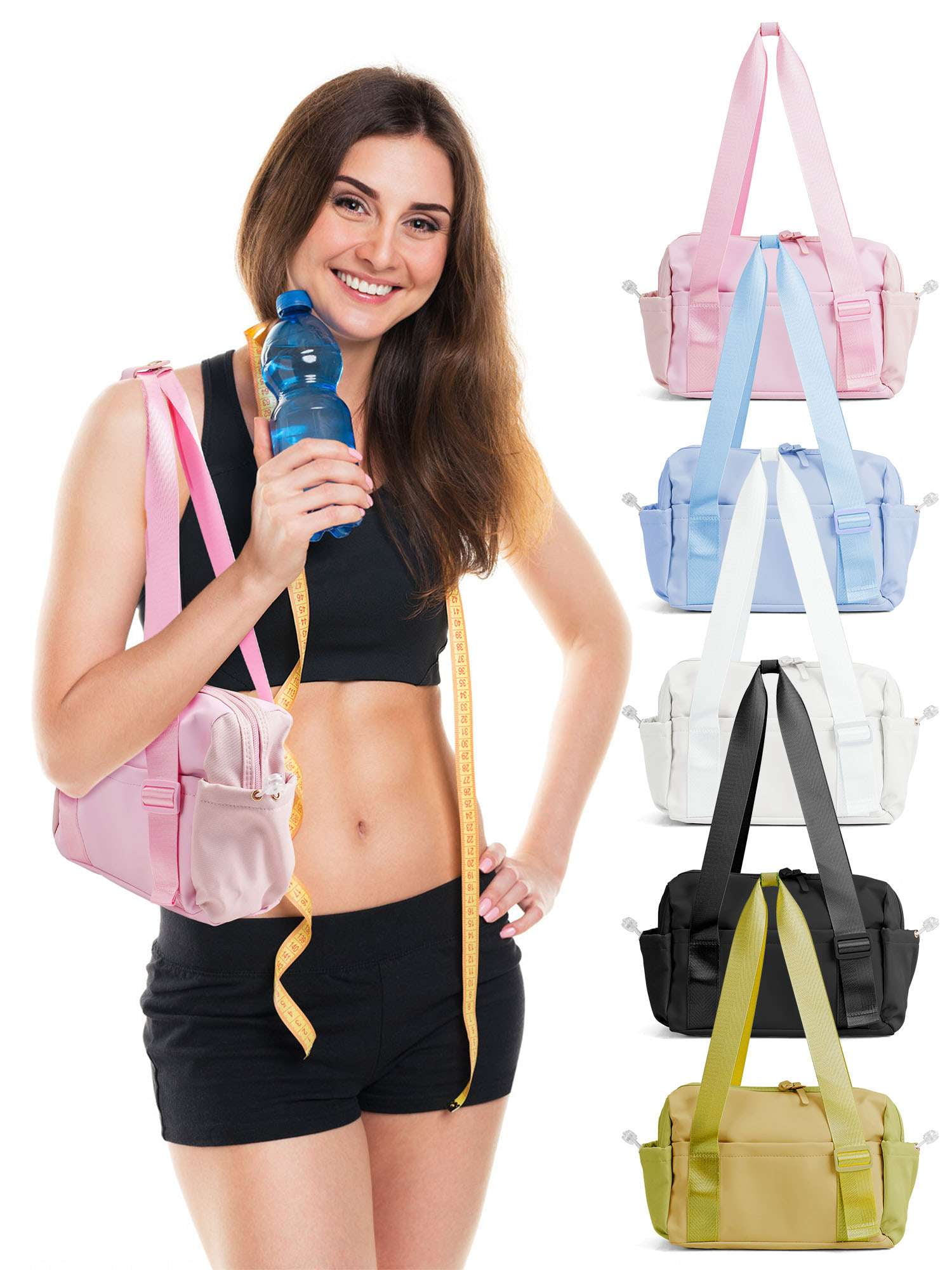 Deago Mini Gym Bag for Women Girls Small Gym Tote Bag with Wet Compartment Waterproof Travel Duffle Bag Cute Workout Sport Bag