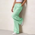 thumbnail image 7 of Mifsaly Striped Wide Leg Pants for Women High Waist Drawstring Lounge Bottoms Loose Flowy Casual Summer Vacation Beach Pant XL, 7 of 7