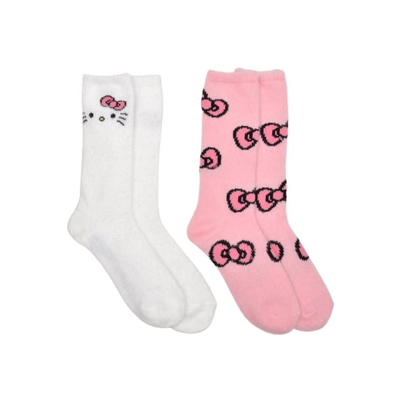 Hello Kitty Women's 2-Pack Boot Socks, Shoe Size 4-10