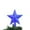 LLNew--Blue, variant on Christmas Hollow Star Tree Topper - Multi-Color Plastic Christmas Tree Top Star, Festive Tree Decoration Ornament