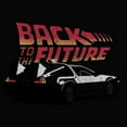 thumbnail image 2 of Men's Back to the Future DeLorean Cartoon Graphic Tee Black 2X Large, 2 of 4