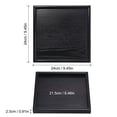 thumbnail image 2 of Uxcell 9.4" Square Wood Serving Tray Decorative Platter Home Kitchen Candle, Black, 2 of 7