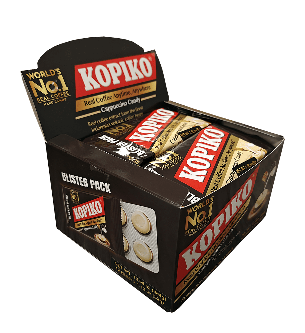 BLISTER PACK – KOPIKO Cappuccino Candy 1 boxes (12 pk x 1.13 oz