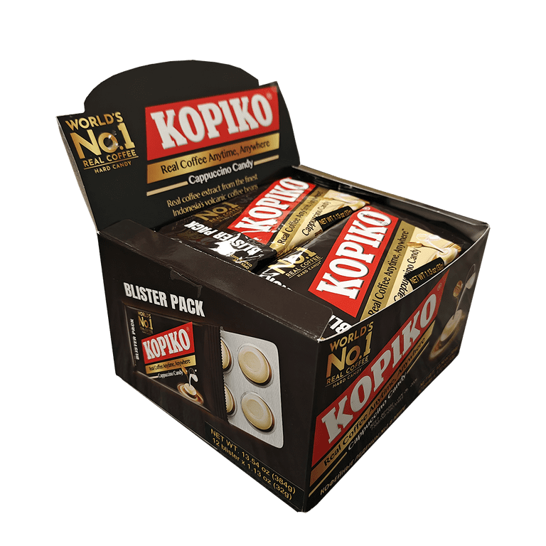 BLISTER PACK – KOPIKO Cappuccino Candy 1 boxes (12 pk x 1.13 oz
