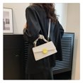 thumbnail image 2 of Bolsa De Hombro Bolsa de hombro para mujer Bolsa PU Simple Cuadrado Color sólido Mensajero Blanco Sywqhk Para Estrenar, 2 of 6