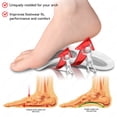 thumbnail image 2 of 1 Set Orthopedic Half Insoles For Shoes Removable Foot Massager Shoe Pads Relieve Foot Arch Pain Foot Care Shoe Accessories, 2 of 8
