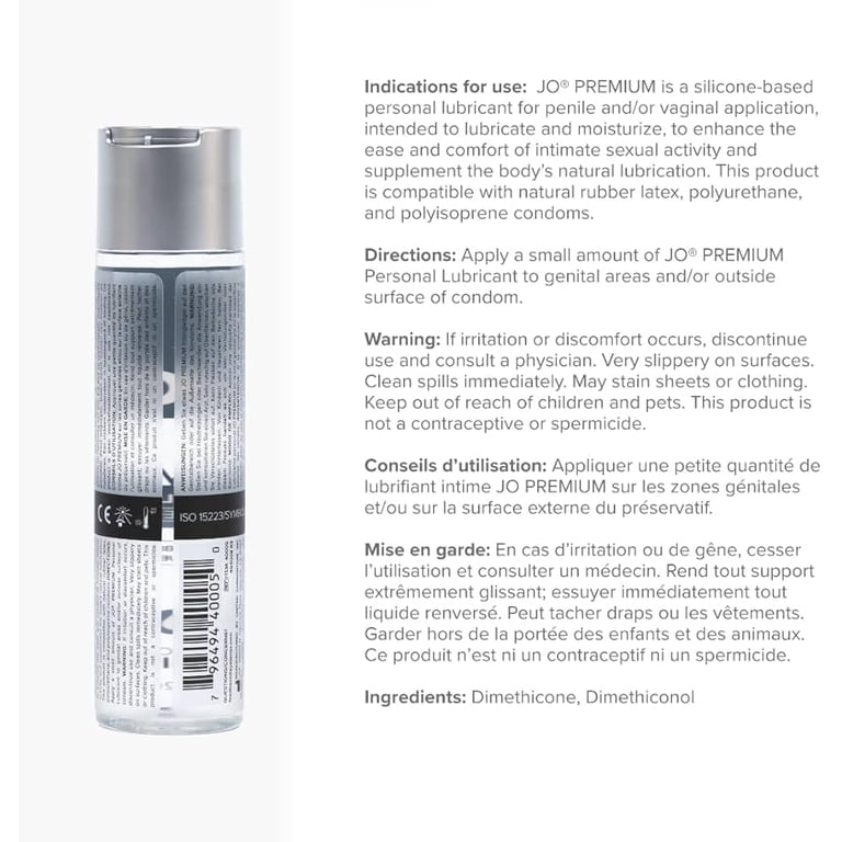 Roll over image to zoom in JO Premium Silicone Anal Lubricant - Original (  4 oz )