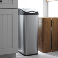 thumbnail image 4 of Nine Stars Automatic Kitchen Trash Can, 13 Gallon Stainless Steel, Motion Sensor Hands-Free Soft-Close Lid Garbage Bin, Silver, 4 of 8