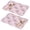 Pioneer Flower Floral-1, variant on Placemat, Pioneer Flower Floral Print Pattern Place Mats Table Mat Set Of 2, PVC Washable Placemats for Party Kitchen Dining Decoration, 18x12 Inch, Fade Resistant