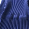 thumbnail image 6 of Povozer Girls Sweater Dress Long Sleeve Knit A Line Casual Winter Dresses(Navy,4-5Y), 6 of 6