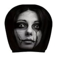 thumbnail image 2 of Car Headrest Cover, Scary Headrest Covers for Cars, Horror Car Accessories, Halloween Car Decorations, 11X10 Inch Stretchy Printed Polyester Fabric Protector for Car Seat Headrest, 2 of 7
