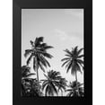 thumbnail image 2 of Design Fabrikken 14x18 Black Modern Framed Museum Art Print Titled - Palms in Grey, 2 of 5