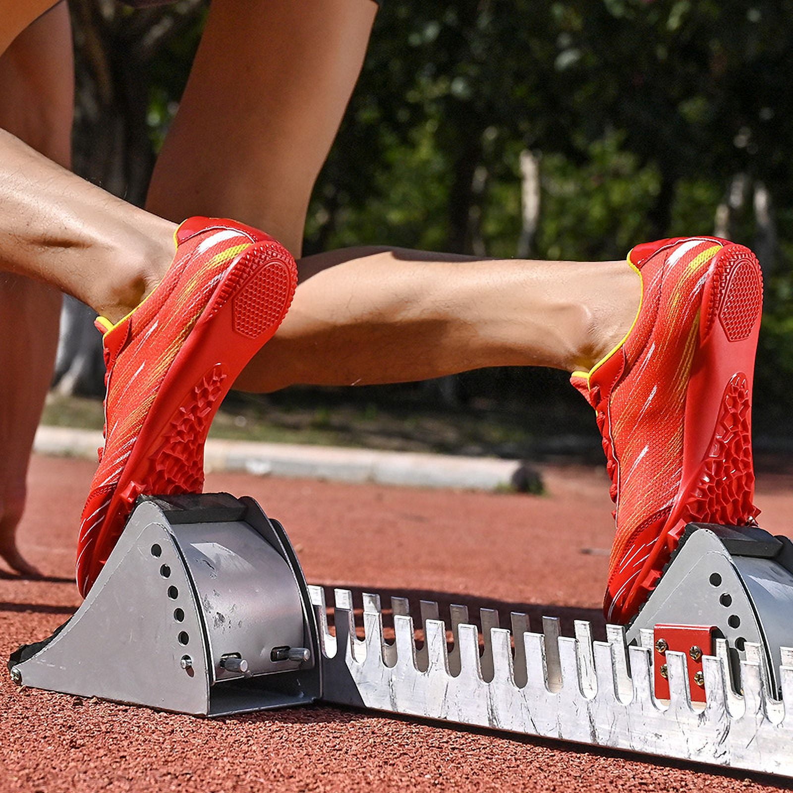Track Spike Shoe for Men Professional Field and Track Shoes Breathable Running High Jump Racing Shoes