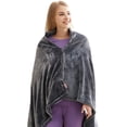 thumbnail image 1 of ShenFei 150 X 85cm Usb Heated Shawl 3 Settings Wearable Electric Poncho Throw With Buttons, - Machine Washable, 1 of 4