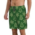 thumbnail image 2 of Disketp Men'S Swim Trunks Hawaiian Breathable Surf Beach Swimsuits Mesh Lining Beach Shorts With Pockets-Christmas (2), 2 of 9
