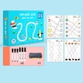 thumbnail image 1 of Magic Tracing Notebook Reusable Calligraphy Copybook Practice Drawing Book Early Childhood Learning Activities Children's Toy, 1 of 8