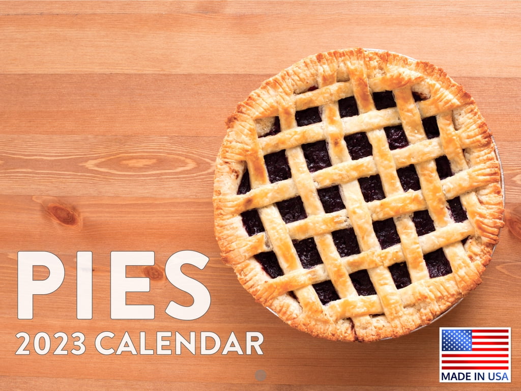 Food Pie Calendar 2023 Monthly Wall Hanging Calendars Baking Gift Baker