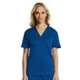 thumbnail image 4 of EL9605 V-Neck Scrub Top for Men & Women | Perfect for Medical, Dental, Veterinary Royal Blue Medium, 4 of 4