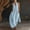 Light Blue, variant on Women's Plunge Halter Sleeveless Pleated Long Romper Knit Jogger Maxi Jumpsuit with Pockets for Summer Beach Vacation Casual Daily Wear Beige S