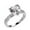 Silver, variant on CILENON Engagement Rings for Women Fashion Women's Love Heart Zirconia Diamond Ring Engagement Wedding Ring Silver Rings Gold Ring Wedding Rings for Women(Silver,9)