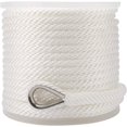 thumbnail image 4 of Nordicaes 3\\/8" x 150' Premium Solid Braid MFP Anchor Line,Best Polypropylene Rope with Stainless Steel Thimble,Working Load Limit 250 lbs;Breaking Strength 1290 lbs, 4 of 5