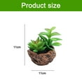 thumbnail image 2 of 2 uds simulación de suculentas en maceta mesa de comedor interior decoración de escritorio plantas verdes artificiales, 2 of 5