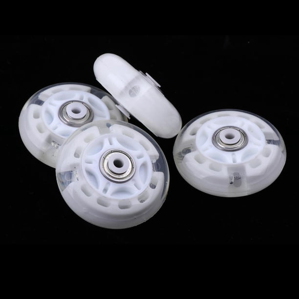 4 piezas de patines al , patines de hockey en línea, patines de fitness, ruedas con rodamientos blanco DYNWAVEMX Ruedas de patines con ruedas de poliuretano