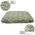 thumbnail image 3 of Oriental Green Pet Bed, Soft Colored Repetitive Bamboo Plant Leaves Illustration on Plain Backdrop, Resistant Pad for Dogs and Cats Cushion with Removable Cover, 24" x 39", Khaki Black, by Ambesonne, 3 of 4