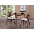 thumbnail image 2 of Pemberly Row Modern Corner Table and 2 Wood Back Chairs in Brown, 2 of 14