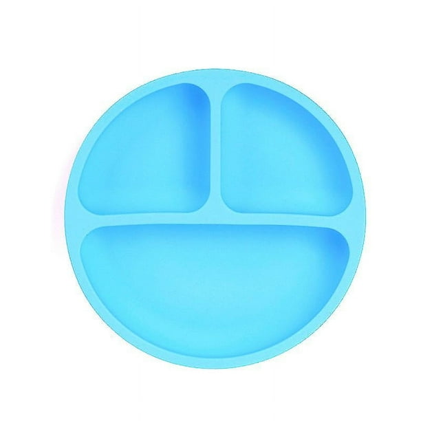 Platos para niños Tazón de silicona con ventosa para bebé Plato con cara sonriente Juego de vajilla para bebé con cara sonriente Plato para niños