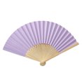 thumbnail image 2 of Pattern Folding Dance Wedding Party Lace Silk Folding Hand Held Solid Color Fan, 2 of 4