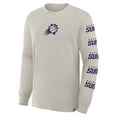 thumbnail image 4 of Men's Fanatics Cream Phoenix Suns Crossover Collection Ball Screen Action Premium Long Sleeve T-Shirt, 4 of 5