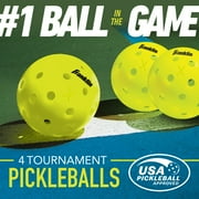 Franklin Sports Activator Pickleball Paddle Set - 4 Paddles + 4 X-40 Balls